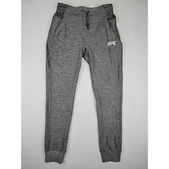 Pants - UFC Joggers Pants Women's Medium Heather Gray Performance Tech Pockets